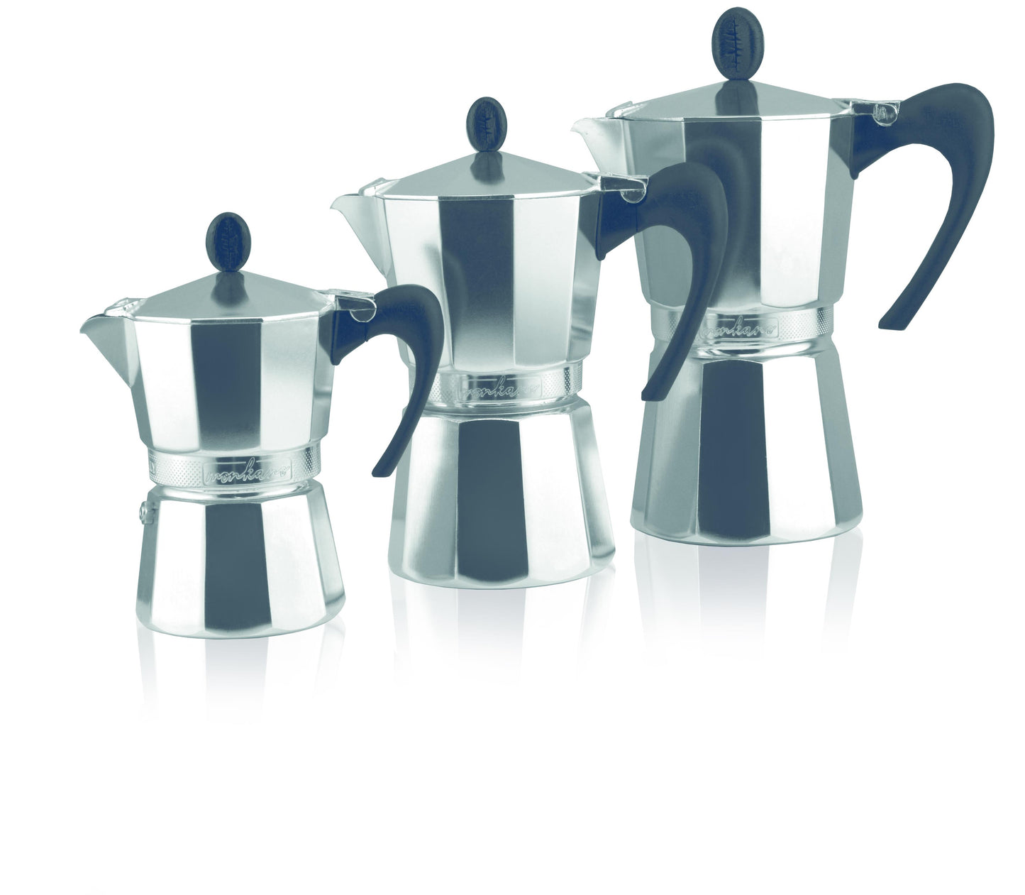 Stove cooker "Naples" 3 cups - aluminum - made in Italy