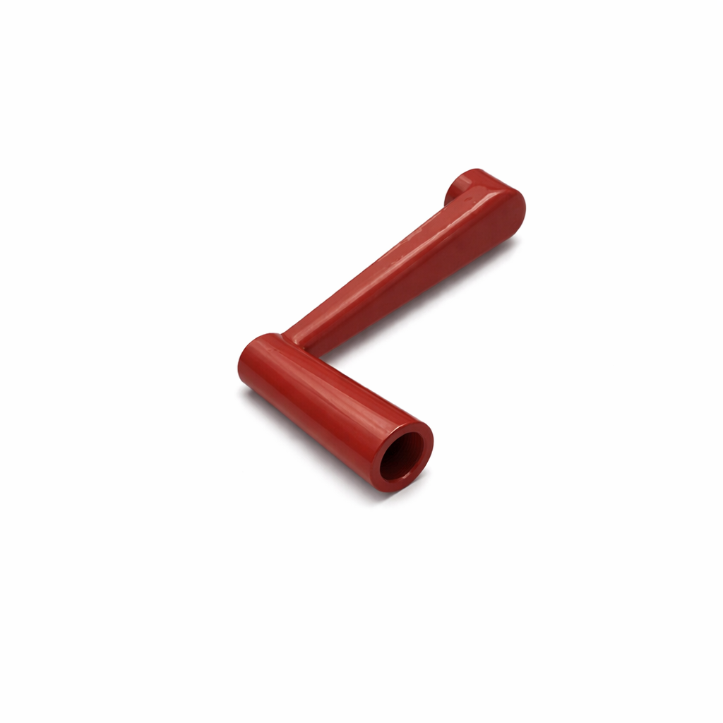 Manivelle pour trancheuse à main rouge