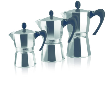 Stove cooker "Naples" 3 cups - aluminum - made in Italy