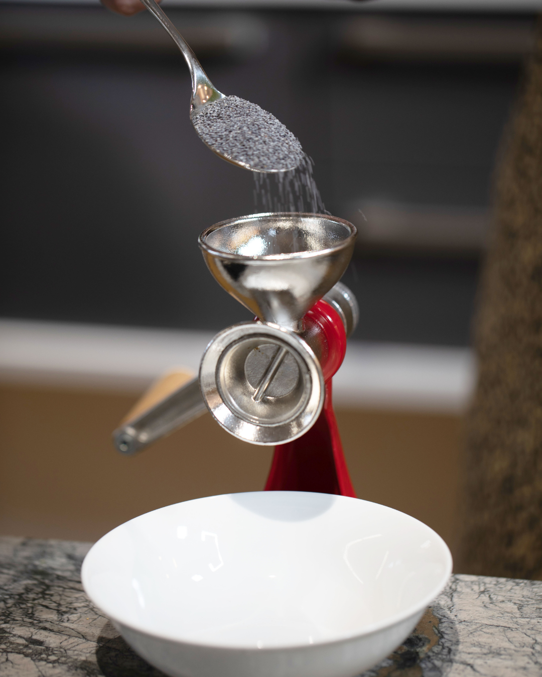 Moulin à café manuel en acier inoxydable Groenenberg | avec broyeur en  céramique et réglage en continu