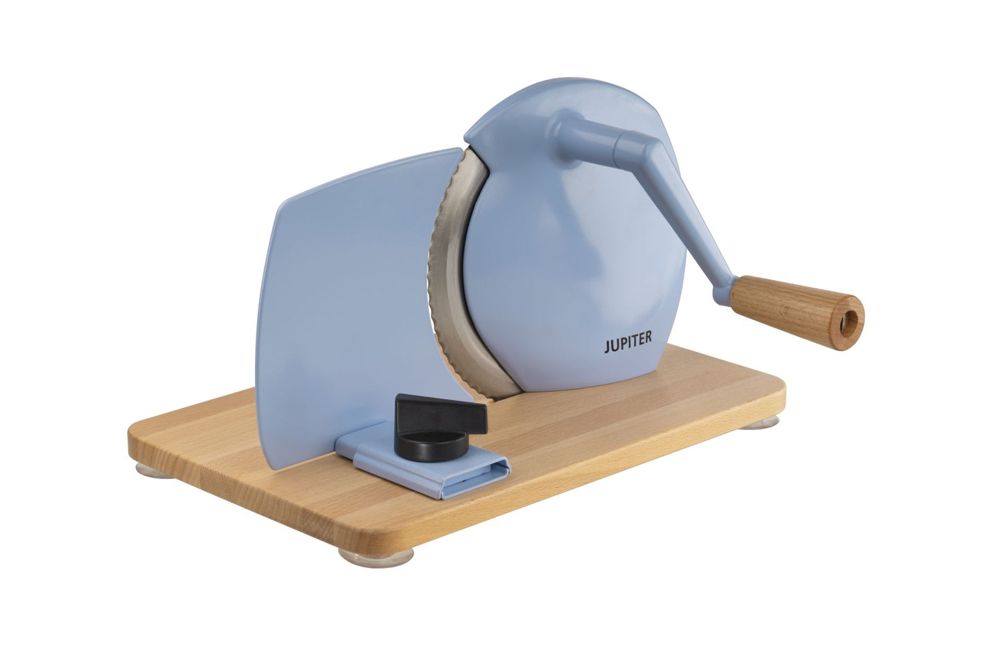 Manueller Allesschneider in der Farbe hellblau von Jupiter.