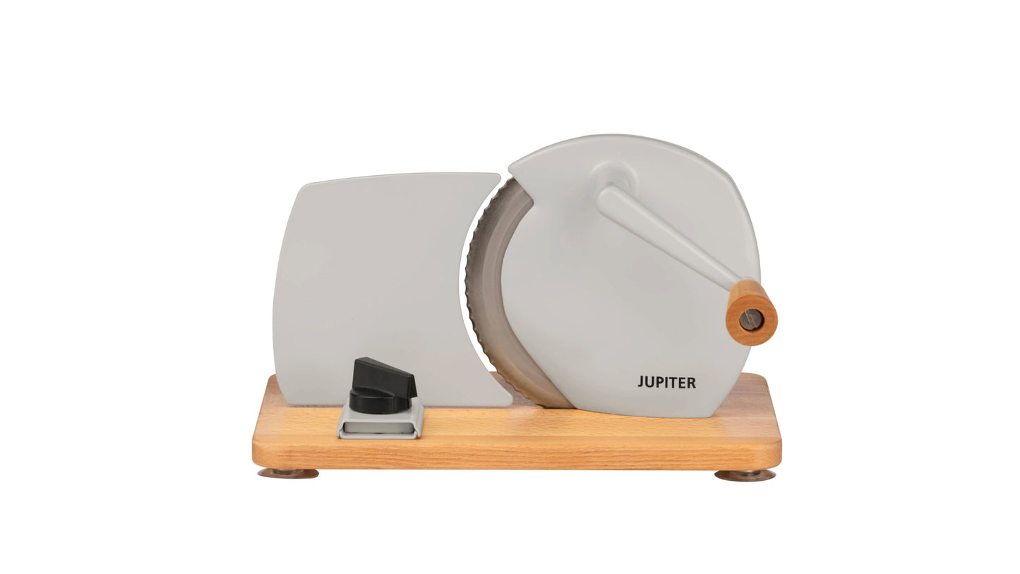 Manueller Allesschneider in der Farbe hellgrau von Jupiter.