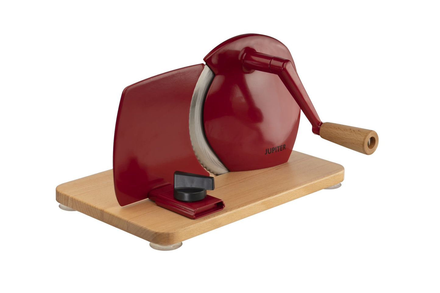 Manueller Allesschneider in der Farbe rot von Jupiter.