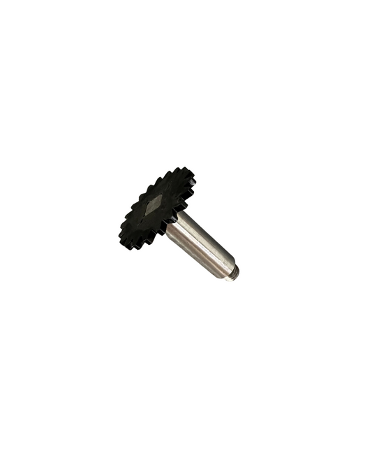 Pinion axle for retro hand slicer