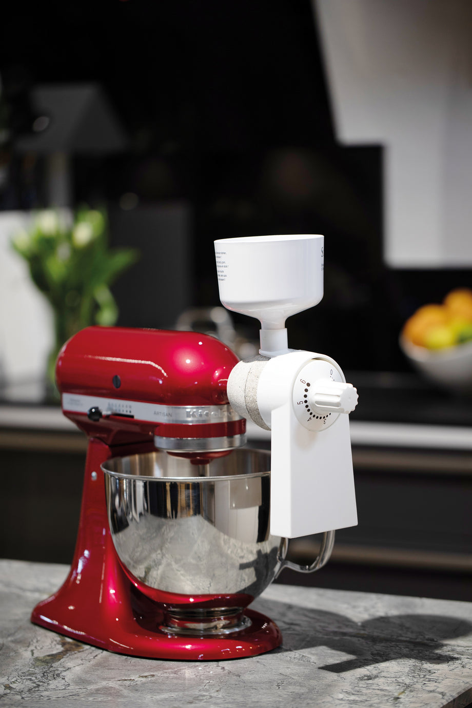 Getreidemühle mit Steinmahlwerk für KitchenAid