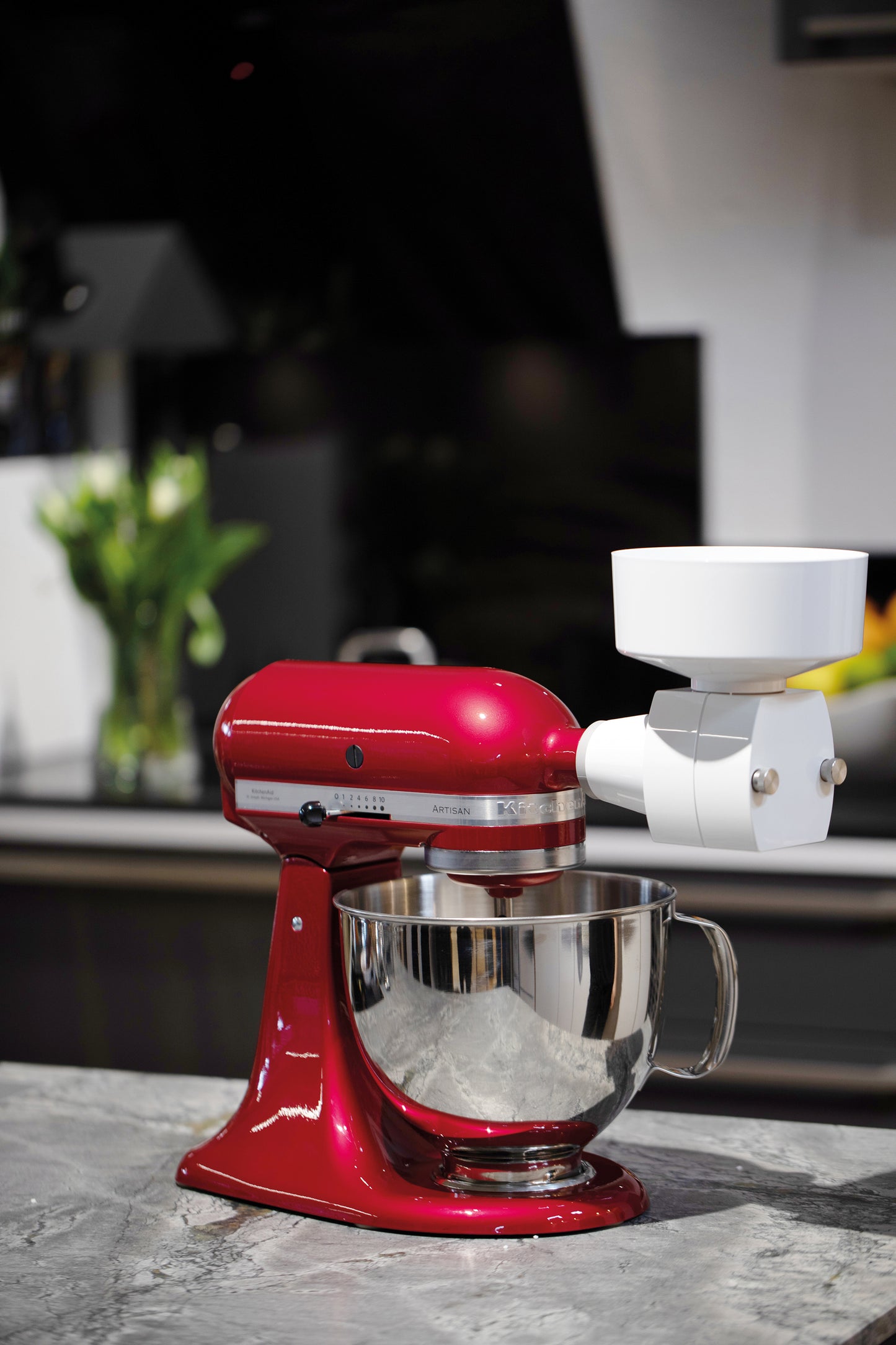 KitchenAid mit Jupiter Flockenquetsch-Vorsatz